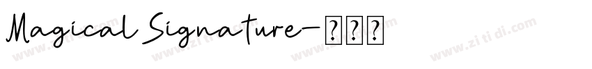 Magical Signature字体转换